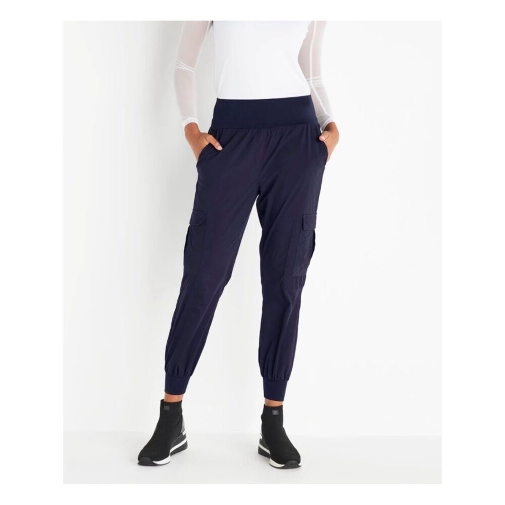 Anatomie Amrita Pull On Jogger Cargo Travel Pant Sz M Blue